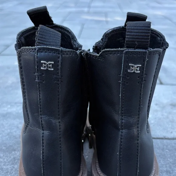 Sam Edelman Youth Black Leather Boots - Picture 3 of 7